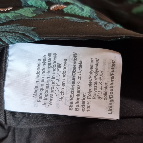 J. Crew Emmie Poppy A-line Black & Green Lined Skirt Size 4, New With Tags - Picture 8 of 16